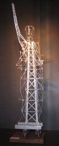 Maquette de l'ossature de la statue de la Liberté à New York
