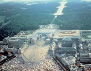 Vue du Château de Versailles de nos jours