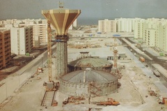 Construction d_un réservoir en Arabie