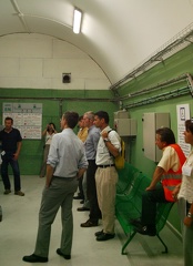 Centre de contrôle du tunnel et matériel de secours.