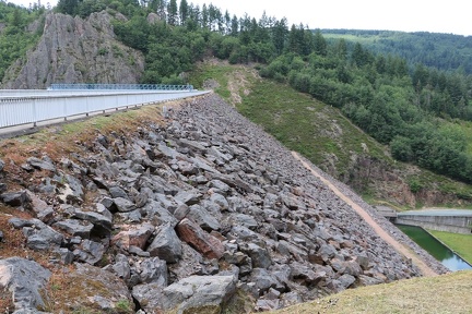 Vue aval du barrage